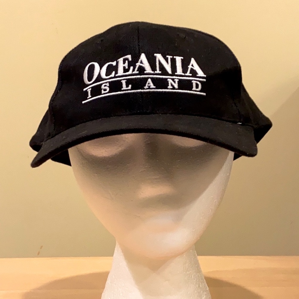 Oceania Island black baseball golf cap